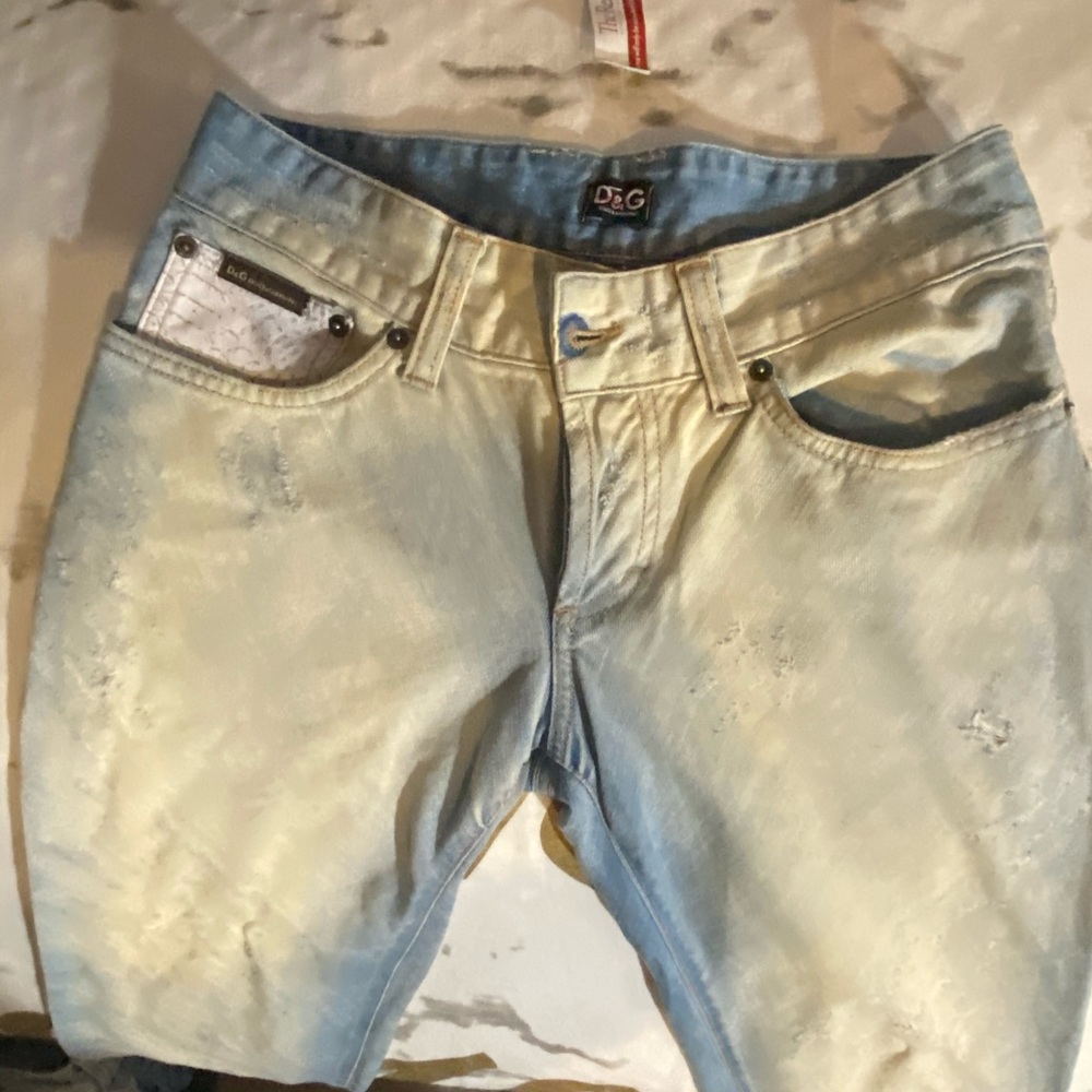 DOLCE AND GABBANA LOW RISE JEANS